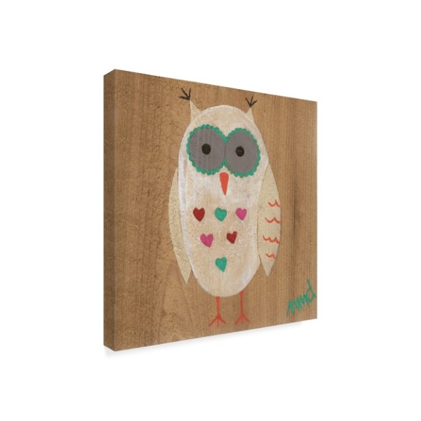 Nicole Dietz 'Heart Belly Owl' Canvas Art,24x24